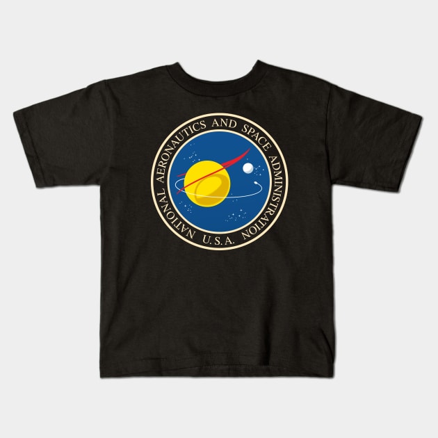 NASA vintage Kids T-Shirt by AlonaGraph
